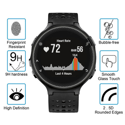 For Garmin Forerunner 235 Lite 0.26mm 2.5D 9H Tempered Glass Film Screen Protector - Screen Protector by buy2fix | Online Shopping UK | buy2fix