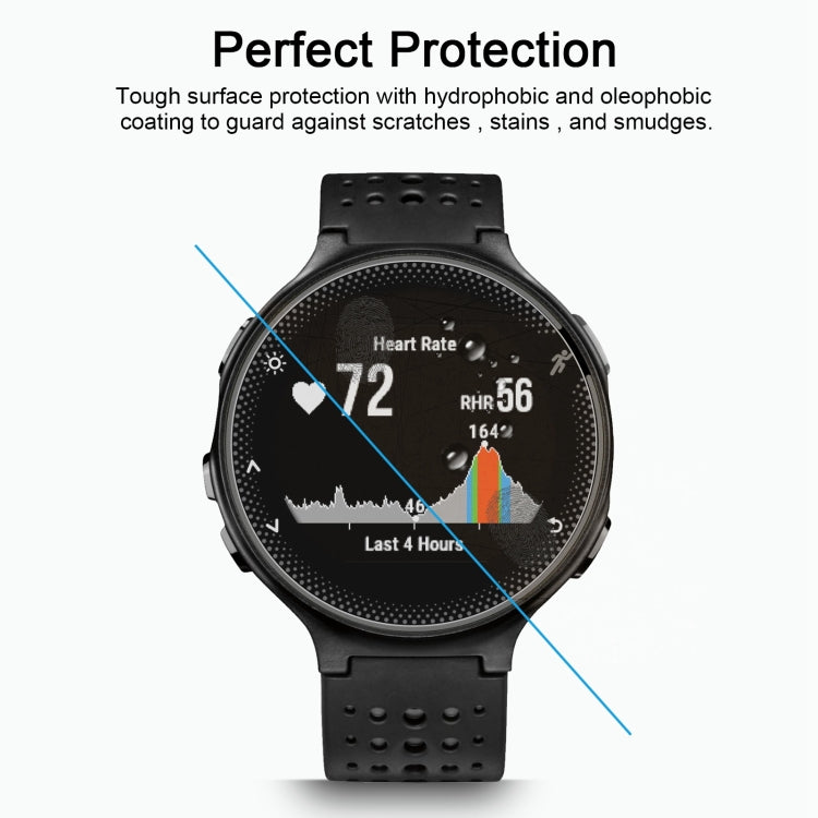 For Garmin Forerunner 235 Lite 0.26mm 2.5D 9H Tempered Glass Film Screen Protector - Screen Protector by buy2fix | Online Shopping UK | buy2fix