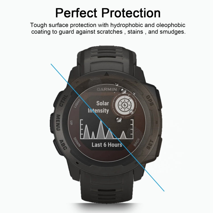 For Garmin Instinct 0.26mm 2.5D 9H Tempered Glass Film Screen Protector - Screen Protector by buy2fix | Online Shopping UK | buy2fix