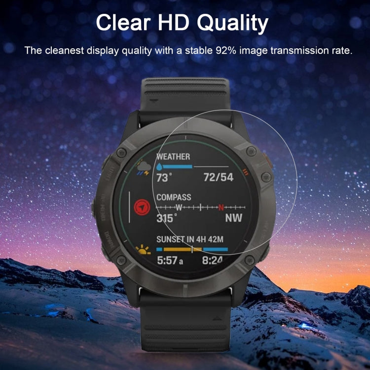For Garmin Fenix 6X Pro 0.26mm 2.5D 9H Tempered Glass Film Screen Protector - Screen Protector by buy2fix | Online Shopping UK | buy2fix