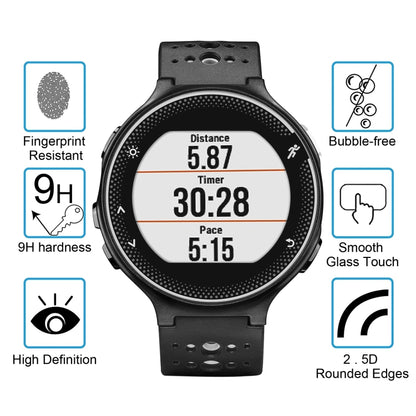 For Garmin Forerunner 235 0.26mm 2.5D 9H Tempered Glass Film Screen Protector - Screen Protector by buy2fix | Online Shopping UK | buy2fix
