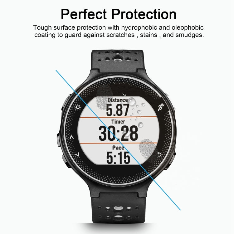 For Garmin Forerunner 235 0.26mm 2.5D 9H Tempered Glass Film Screen Protector - Screen Protector by buy2fix | Online Shopping UK | buy2fix