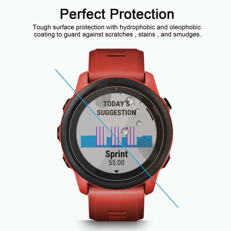 For Garmin Forerunner 745 0.26mm 2.5D 9H Tempered Glass Film Screen Protector - Screen Protector by buy2fix | Online Shopping UK | buy2fix