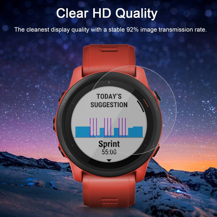 For Garmin Forerunner 745 0.26mm 2.5D 9H Tempered Glass Film Screen Protector - Screen Protector by buy2fix | Online Shopping UK | buy2fix