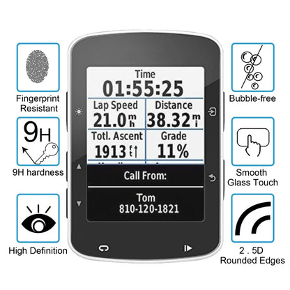 For Garmin Edge 520 0.26mm 2.5D 9H Tempered Glass Film Screen Protector - Screen Protector by buy2fix | Online Shopping UK | buy2fix