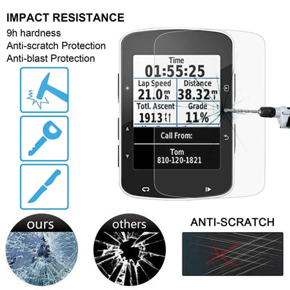 For Garmin Edge 520 0.26mm 2.5D 9H Tempered Glass Film Screen Protector - Screen Protector by buy2fix | Online Shopping UK | buy2fix