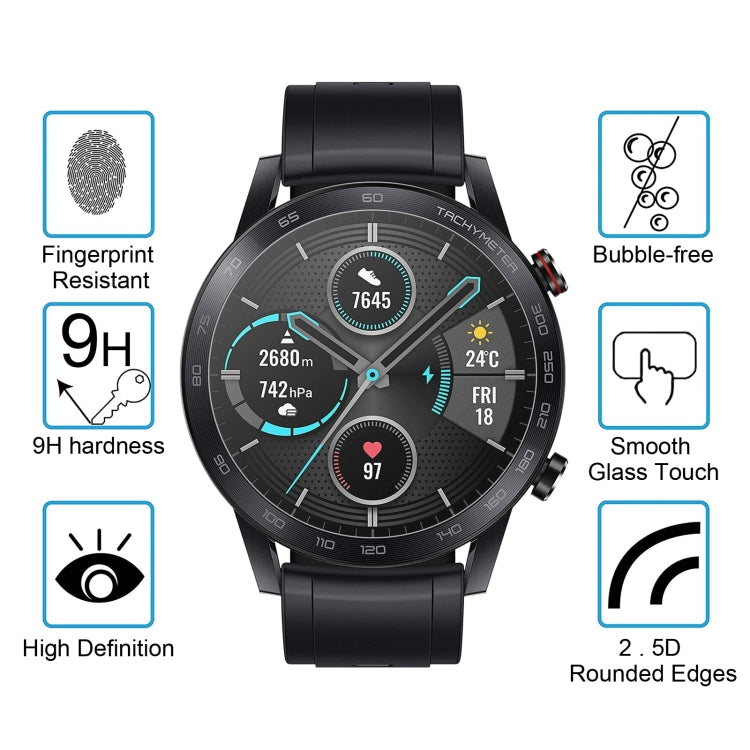 For Huawei Honor Magic Watch2 0.26mm 2.5D 9H Tempered Glass Film Screen Protector - Screen Protector by buy2fix | Online Shopping UK | buy2fix