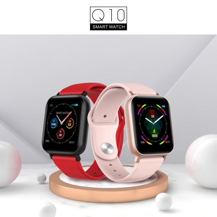 Q10 Fashion Smart Sports Watch, 1.3 inch TFT Screen, IP67 Waterproof, Support Heart Rate / Blood Pressure Monitoring / Sleep Monitoring / Sedentary Reminder (Pink) by buy2fix