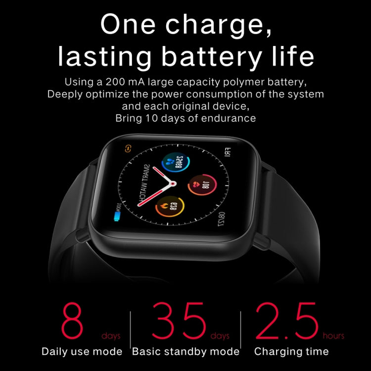 Q10 Fashion Smart Sports Watch, 1.3 inch TFT Screen, IP67 Waterproof, Support Heart Rate / Blood Pressure Monitoring / Sleep Monitoring / Sedentary Reminder (Red) by buy2fix