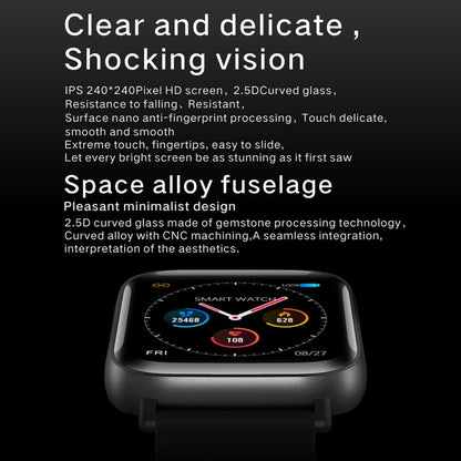 Q10 Fashion Smart Sports Watch, 1.3 inch TFT Screen, IP67 Waterproof, Support Heart Rate / Blood Pressure Monitoring / Sleep Monitoring / Sedentary Reminder (Red) by buy2fix