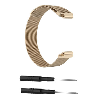 Milanese Watch Band for Garmin Forerunner 235 26cm(Champagne Gold) by buy2fix