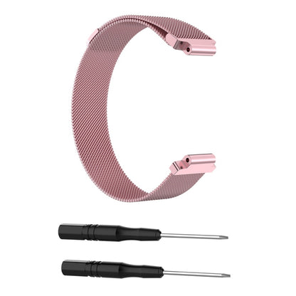 Milanese Watch Band for Garmin Forerunner 235 26cm(Pink) - Watch Bands by buy2fix | Online Shopping UK | buy2fix