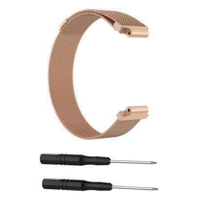 Milanese Watch Band for Garmin Forerunner 235 26cm(Gold) - Watch Bands by buy2fix | Online Shopping UK | buy2fix