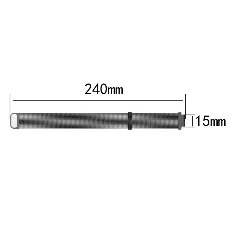 Milanese Watch Band for Garmin Forerunner 235 26cm(Gold) - Watch Bands by buy2fix | Online Shopping UK | buy2fix
