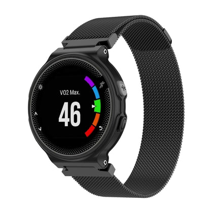 Milanese Watch Band for Garmin Forerunner 235 22cm(Black) - Watch Bands by buy2fix | Online Shopping UK | buy2fix