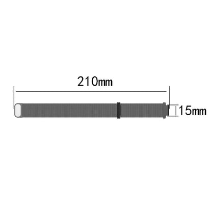 Milanese Watch Band for Garmin Forerunner 235 22cm(Black) - Watch Bands by buy2fix | Online Shopping UK | buy2fix