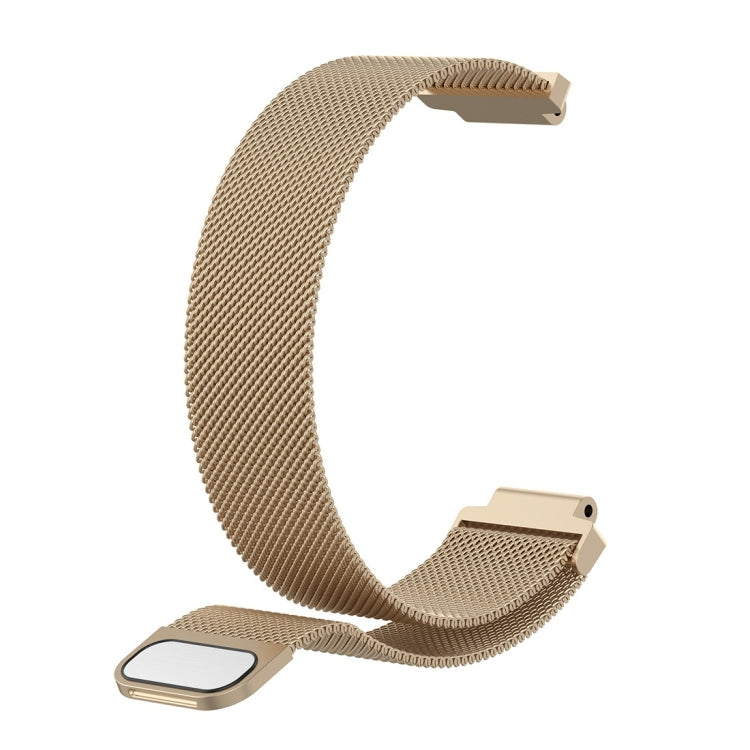 Milanese Watch Band for Garmin Forerunner 235 22cm(Champagne Gold) by buy2fix