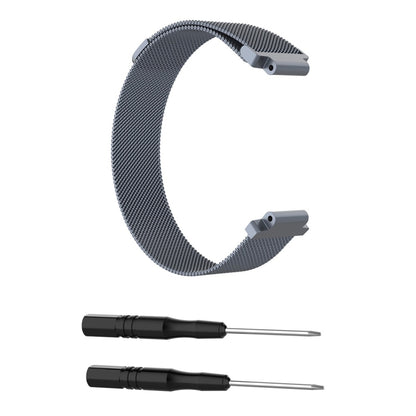 Milanese Watch Band for Garmin Forerunner 235 22cm(Grey) - Watch Bands by buy2fix | Online Shopping UK | buy2fix