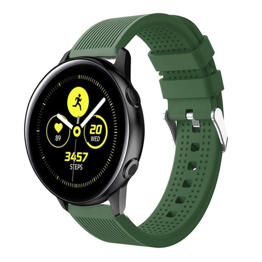 Smart Watch Silicone Watch Band for Garmin Vivoactive 3(Army Green) - Watch Bands by buy2fix | Online Shopping UK | buy2fix
