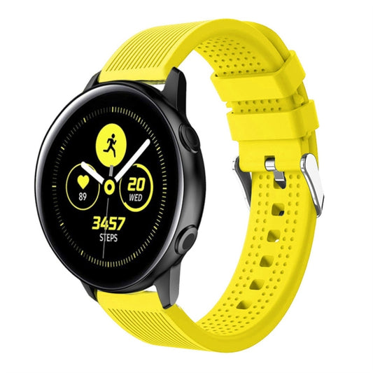 Smart Watch Silicone Watch Band for Garmin Vivoactive 3(Yellow) - Watch Bands by buy2fix | Online Shopping UK | buy2fix