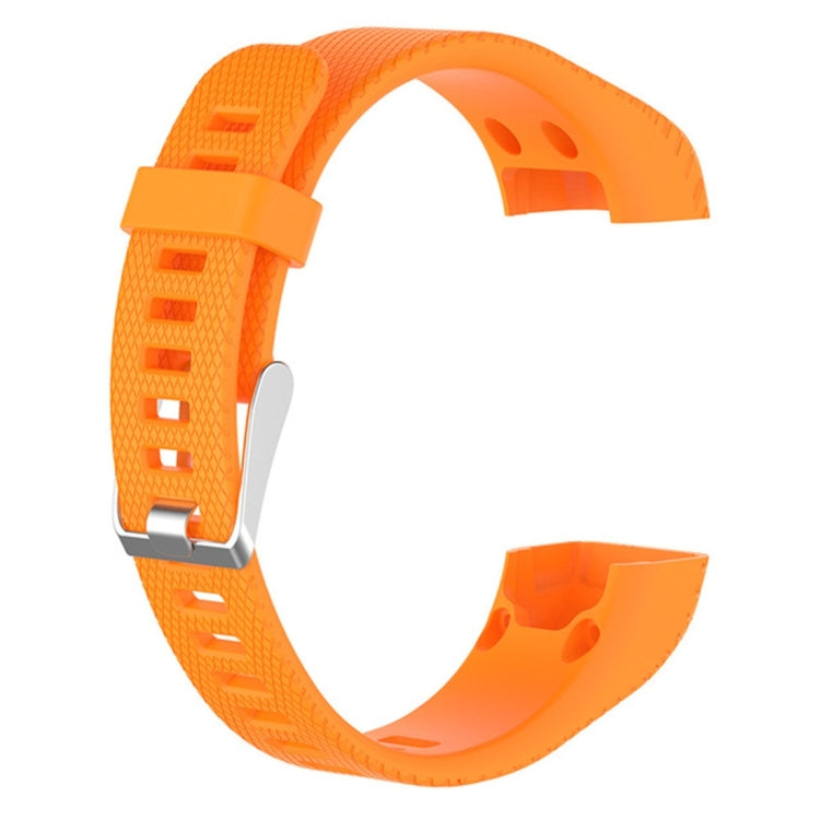 Smart Watch Silicone Watch Band for Garmin Vivosmart HR+(Orange) - Watch Bands by buy2fix | Online Shopping UK | buy2fix