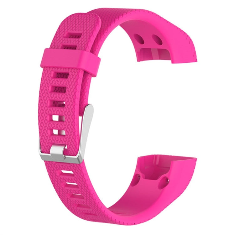 Smart Watch Silicone Watch Band for Garmin Vivosmart HR+(Rose Red) by buy2fix