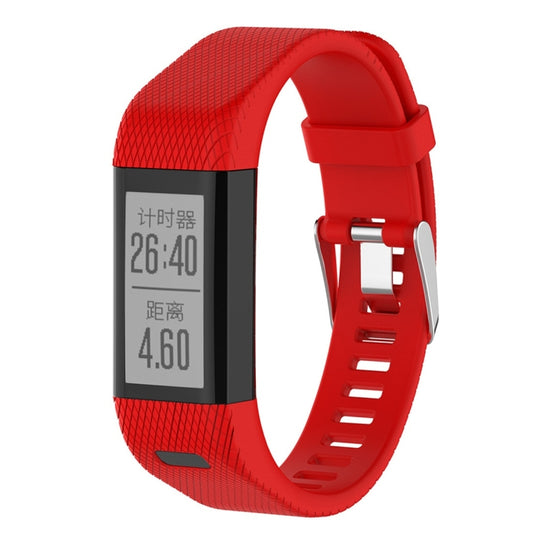 Smart Watch Silicone Watch Band for Garmin Vivosmart HR+(Red) - Watch Bands by buy2fix | Online Shopping UK | buy2fix