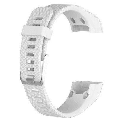 Smart Watch Silicone Watch Band for Garmin Vivosmart HR+(White) - Watch Bands by buy2fix | Online Shopping UK | buy2fix