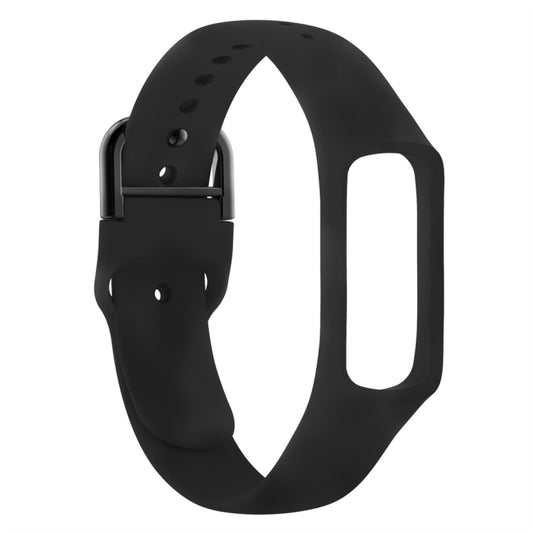 Smart Watch Pure Color Silicone Watch Band for Galaxy Fit-e(Black) - Watch Bands by buy2fix | Online Shopping UK | buy2fix