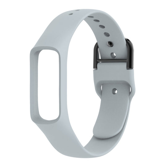 Smart Watch Pure Color Silicone Watch Band for Galaxy Fit-e(Grey)