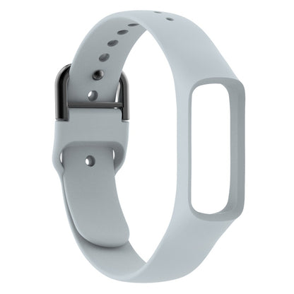 Smart Watch Pure Color Silicone Watch Band for Galaxy Fit-e(Grey) - Watch Bands by buy2fix | Online Shopping UK | buy2fix