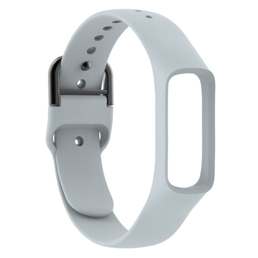 Smart Watch Pure Color Silicone Watch Band for Galaxy Fit-e(Grey) - Watch Bands by buy2fix | Online Shopping UK | buy2fix