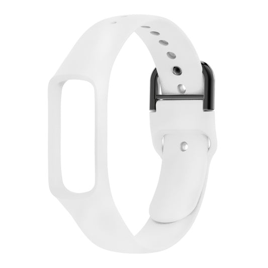 Smart Watch Pure Color Silicone Watch Band for Galaxy Fit-e(White) - Watch Bands by buy2fix | Online Shopping UK | buy2fix