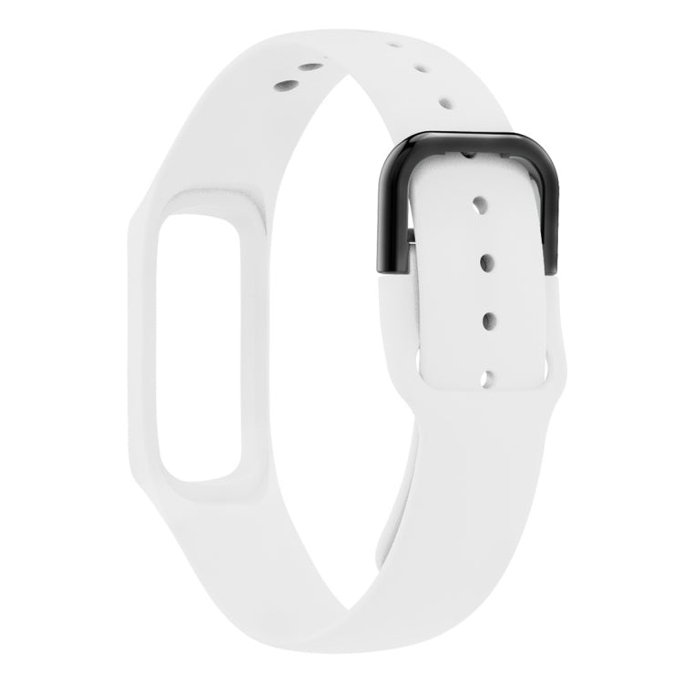 Smart Watch Pure Color Silicone Watch Band for Galaxy Fit-e(White) - Watch Bands by buy2fix | Online Shopping UK | buy2fix