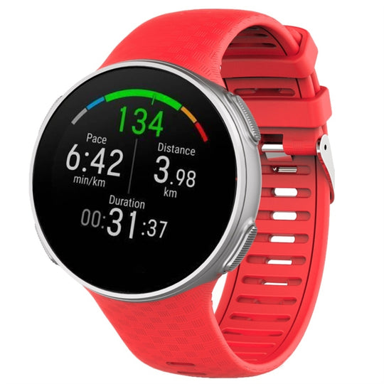 For Polar Vantage V Silicone Smart Watch Watch Band(Red)