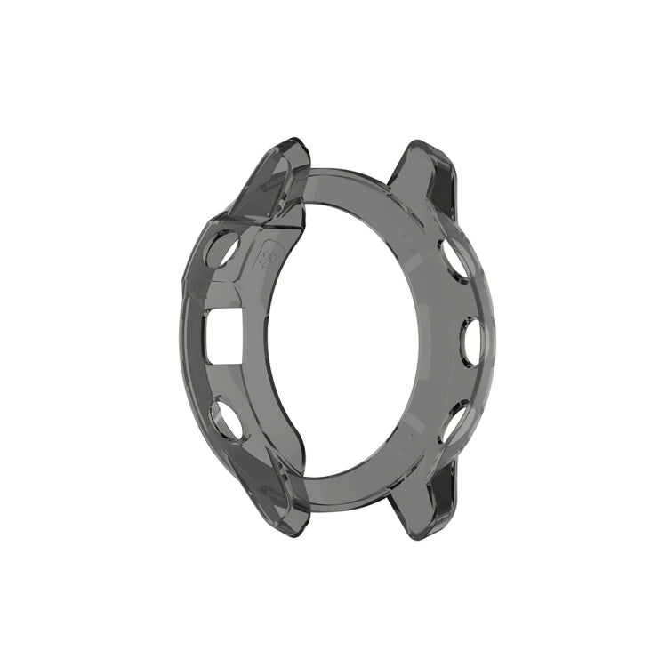 For Garmin Fenix 6 TPU Half Coverage Smart Watch Protevtice Case(Black) - Watch Cases by buy2fix | Online Shopping UK | buy2fix