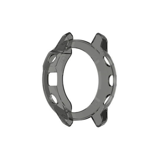 For Garmin Fenix 6 TPU Half Coverage Smart Watch Protevtice Case(Black) - Watch Cases by buy2fix | Online Shopping UK | buy2fix