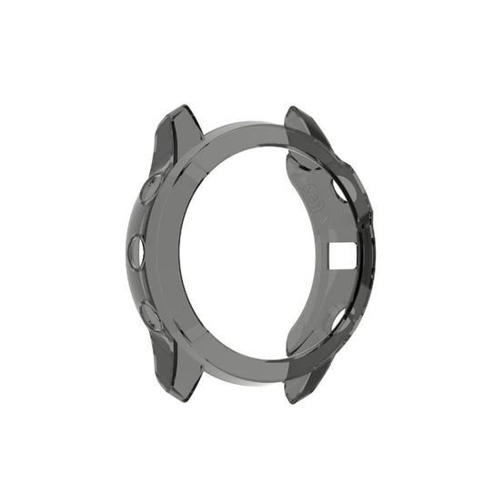 For Garmin Fenix 6X TPU Half Coverage Smart Watch Protevtice Case(Black) - Watch Cases by buy2fix | Online Shopping UK | buy2fix