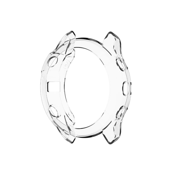 For Garmin Fenix 6X TPU Half Coverage Smart Watch Protevtice Case(White) - Watch Cases by buy2fix | Online Shopping UK | buy2fix