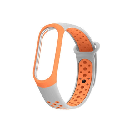 Colorful Silicone Wrist Strap Watch Band for Xiaomi Mi Band 3 & 4(Orange) - Watch Bands by buy2fix | Online Shopping UK | buy2fix