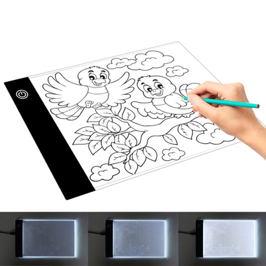 2.2W 5V LED Three Level of Brightness Dimmable A5 Acrylic USB Copy Boards Anime Sketch Drawing Sketchpad by buy2fix