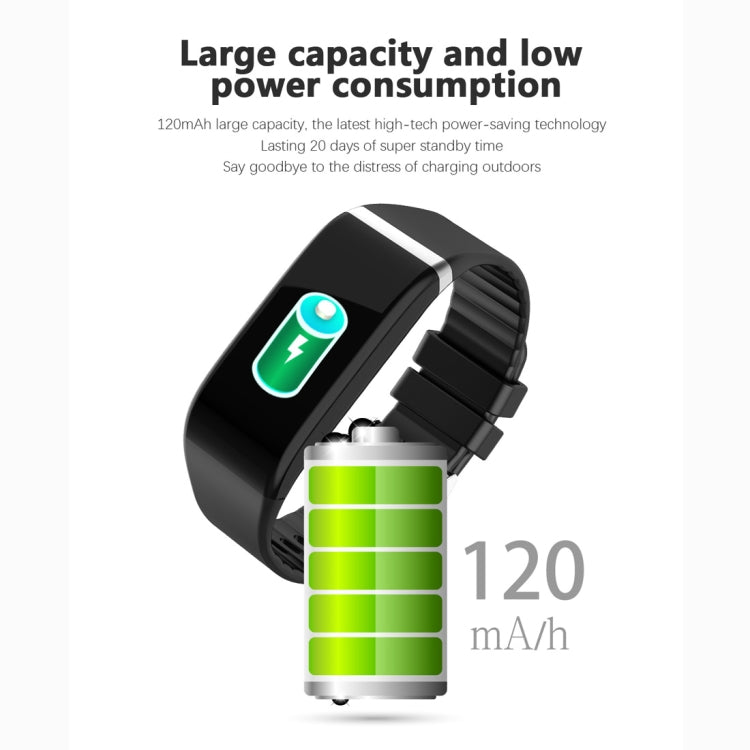 C919 1.14 inch IPX67 Waterproof Smartwatch, Support Call Reminder/ Heart Rate Monitoring /Blood Pressure Monitoring/ Sleep Monitoring (Black) - Smart Wristbands by buy2fix | Online Shopping UK | buy2fix