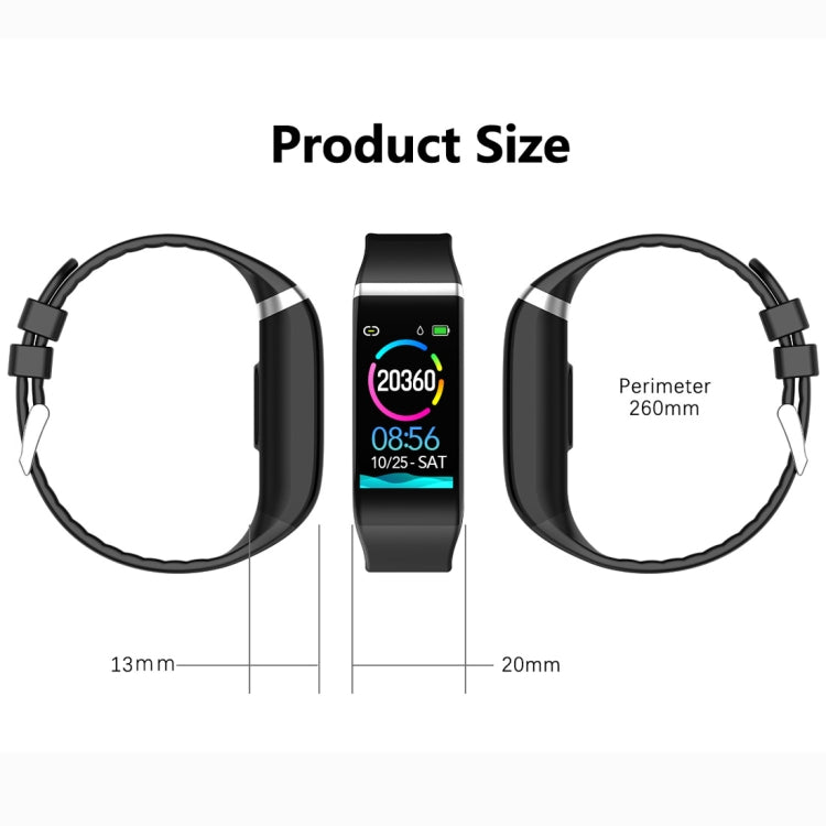 C919 1.14 inch IPX67 Waterproof Smartwatch, Support Call Reminder/ Heart Rate Monitoring /Blood Pressure Monitoring/ Sleep Monitoring (Black) - Smart Wristbands by buy2fix | Online Shopping UK | buy2fix