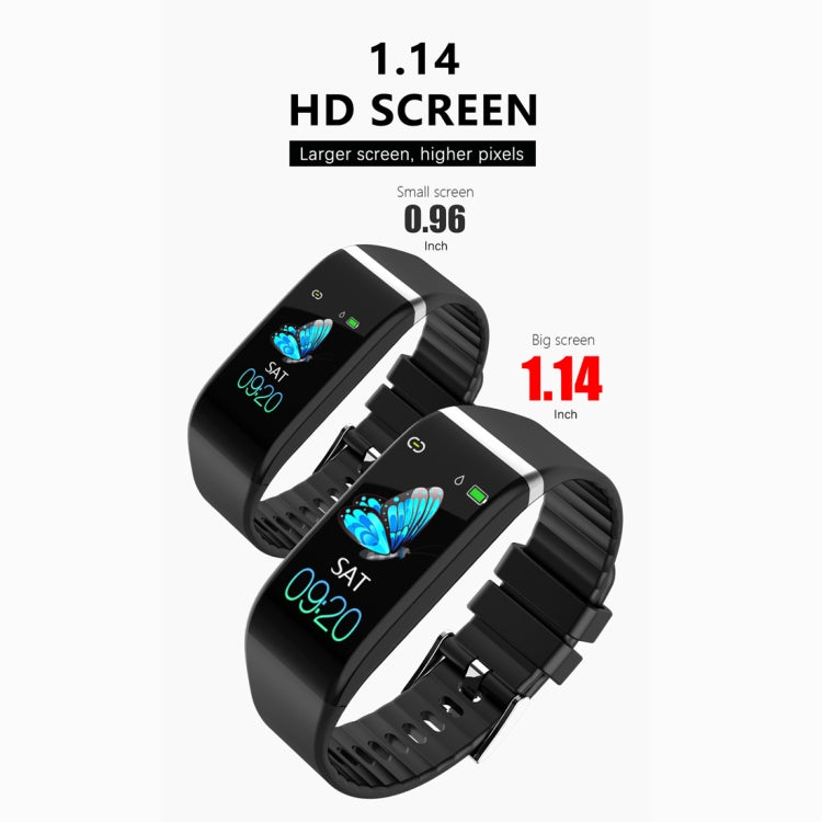 C919 1.14 inch IPX67 Waterproof Smartwatch, Support Call Reminder/ Heart Rate Monitoring /Blood Pressure Monitoring/ Sleep Monitoring (Black) - Smart Wristbands by buy2fix | Online Shopping UK | buy2fix