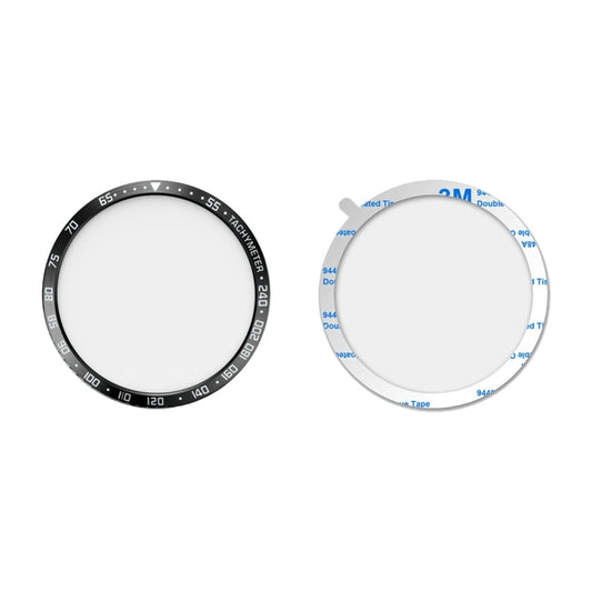 Dial Steel Protective Frame for Galaxy Watch 46mm(Black White) - Watch Cases by buy2fix | Online Shopping UK | buy2fix