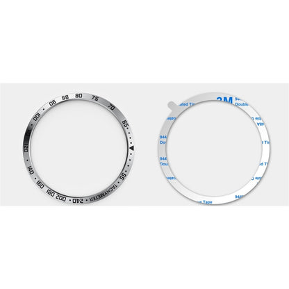 Dial Steel Protective Frame for Galaxy Watch 46mm(White + Black) - Watch Cases by buy2fix | Online Shopping UK | buy2fix