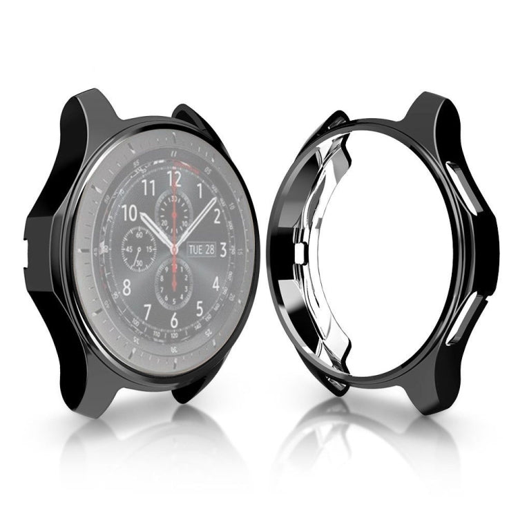 TPU Plated Shockproof Case for Samsung Gear S3 Frontier Smartwatch 46mm(Black) - Watch Cases by buy2fix | Online Shopping UK | buy2fix