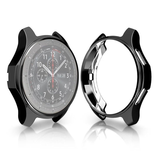 TPU Plated Shockproof Case for Samsung Gear S3 Frontier Smartwatch 46mm(Black) - Watch Cases by buy2fix | Online Shopping UK | buy2fix