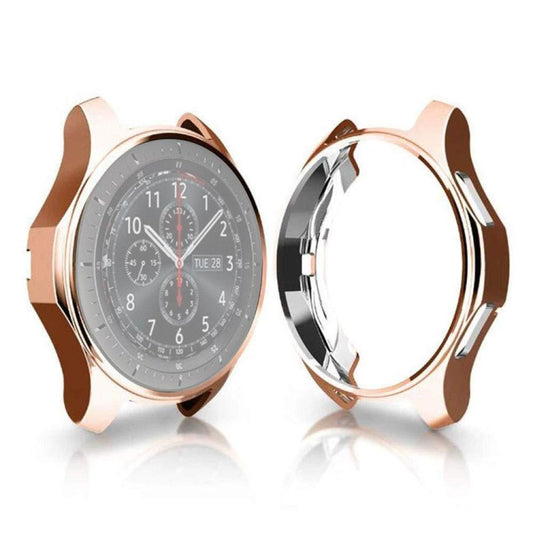 TPU Plated Shockproof Case for Samsung Gear S3 Frontier Smartwatch 46mm(Rose Gold) - Watch Cases by buy2fix | Online Shopping UK | buy2fix