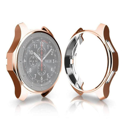 TPU Plated Shockproof Case for Samsung Gear S3 Frontier Smartwatch 46mm(Rose Gold) - Watch Cases by buy2fix | Online Shopping UK | buy2fix
